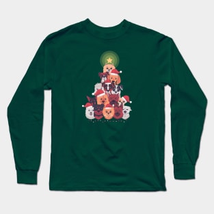 DOGS CHRISTMAS TREE Long Sleeve T-Shirt